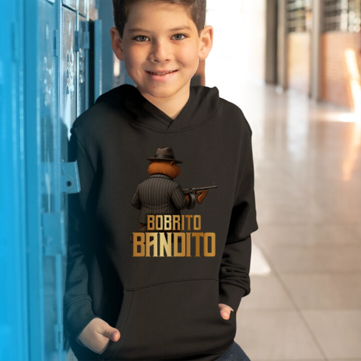 Bobrito Bandito - Italian Brainrot - detská mikina s kapucňou