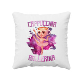 Ballerina Cappuccina - Italian Brainrot - vankúš s potlačou