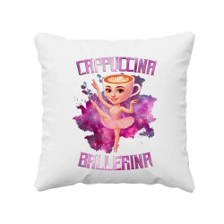 Ballerina Cappuccina - Italian Brainrot - vankúš s potlačou