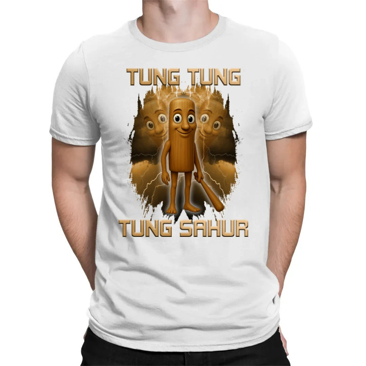 Tung Tung Tung Sahur - Italian Brainrot - pánske tričko s potlačou