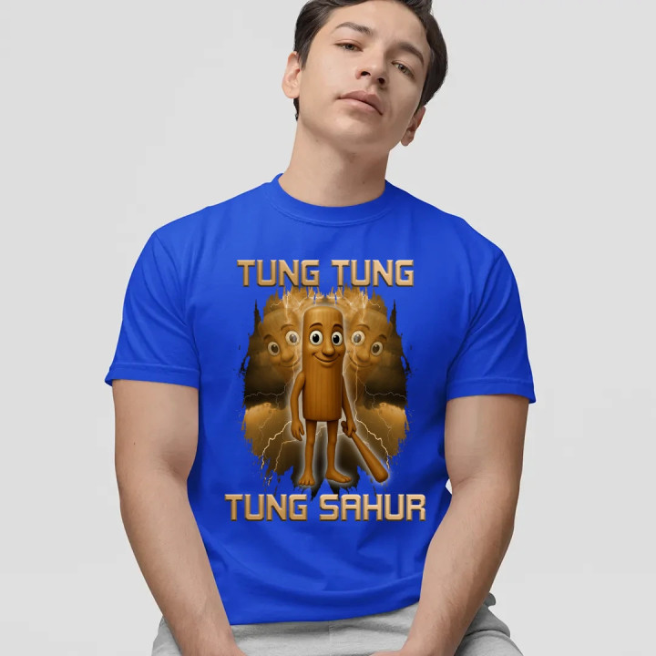 Tung Tung Tung Sahur - Italian Brainrot - pánske tričko s potlačou