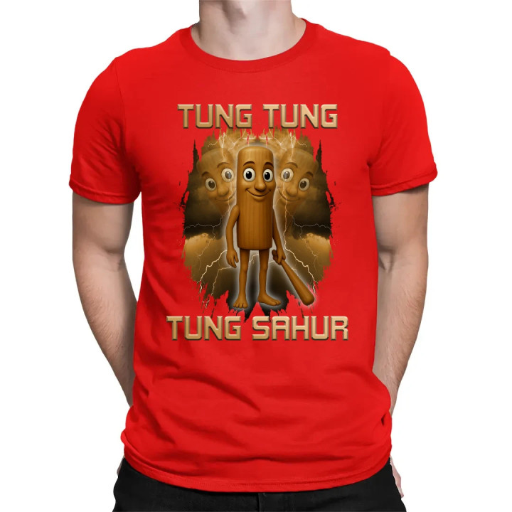 Tung Tung Tung Sahur - Italian Brainrot - pánske tričko s potlačou