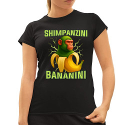 Shimpanzini bananini - Italian Brainrot - dámske tričko s potlačou