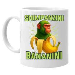 Shimpanzini bananini - Italian Brainrot - keramický hrnček s potlačou