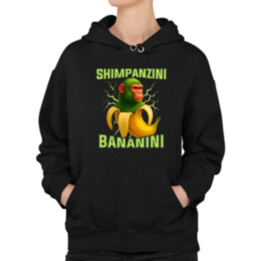 Shimpanzini bananini - Italian Brainrot  - dámska mikina s potlačou