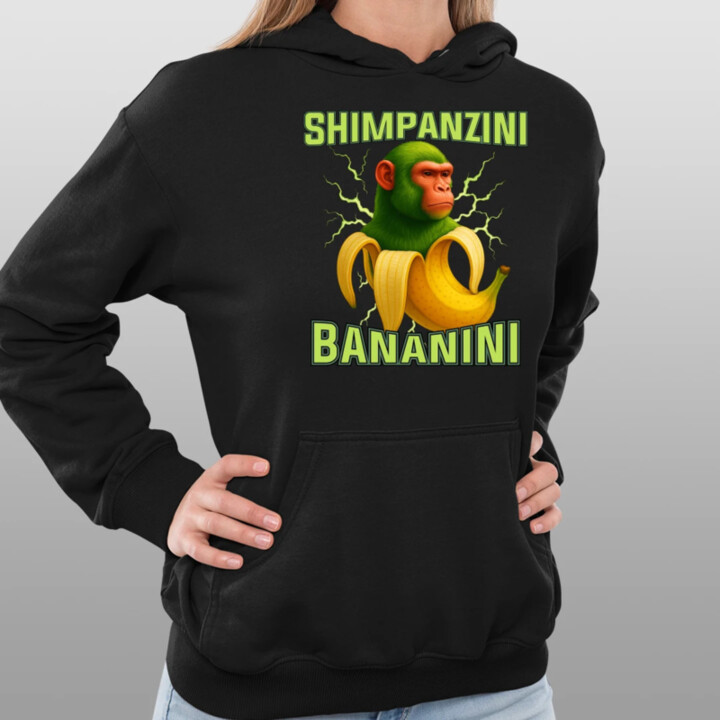 Shimpanzini bananini - Italian Brainrot  - dámska mikina s potlačou