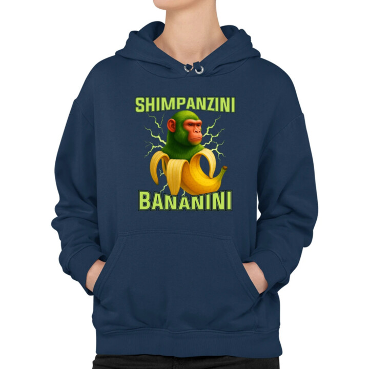 Shimpanzini bananini - Italian Brainrot  - dámska mikina s potlačou