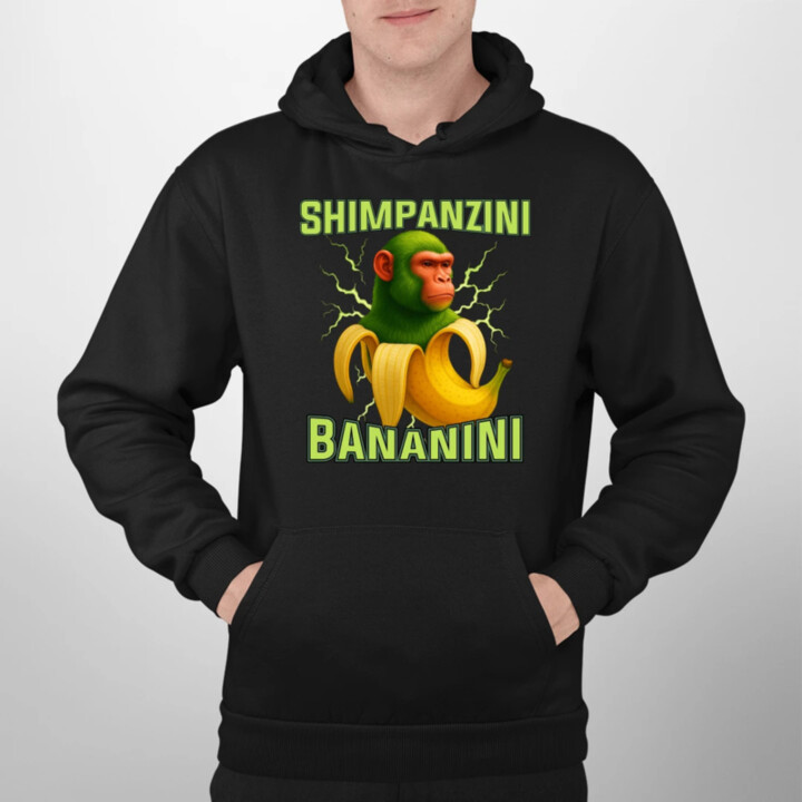 Shimpanzini bananini - Italian Brainrot  - pánska mikina s potlačou