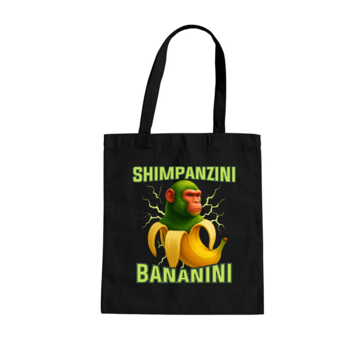 Shimpanzini bananini - Italian Brainrot - taška s potlačou