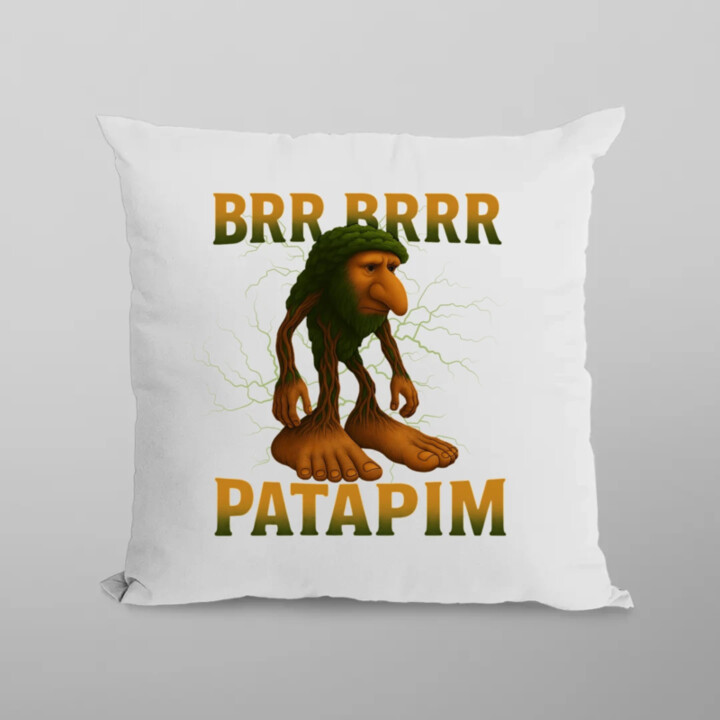 Brr brr patapim - Italian Brainrot - vankúš s potlačou