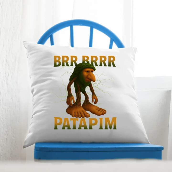Brr brr patapim - Italian Brainrot - vankúš s potlačou