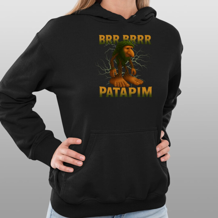 Brr brr patapim - Italian Brainrot  - dámska mikina s potlačou