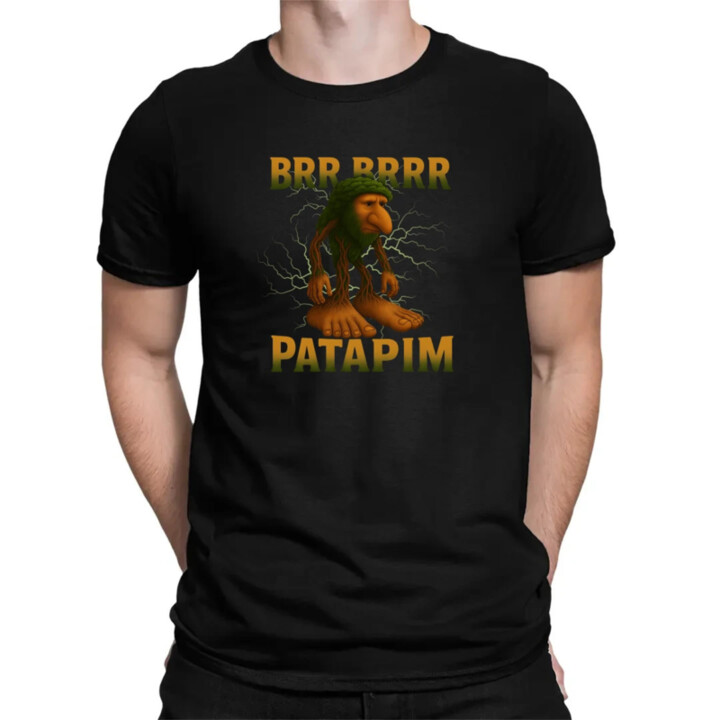 Brr brr patapim - Italian Brainrot - pánske tričko s potlačou