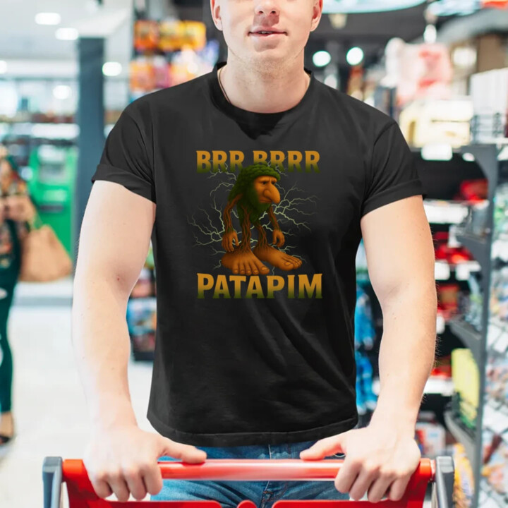 Brr brr patapim - Italian Brainrot - pánske tričko s potlačou