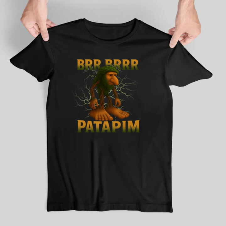 Brr brr patapim - Italian Brainrot - pánske tričko s potlačou