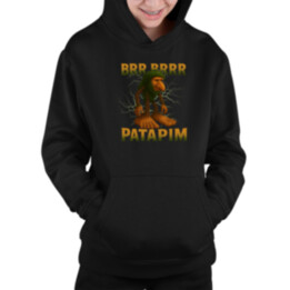 Brr brr patapim - Italian Brainrot - detská mikina s kapucňou