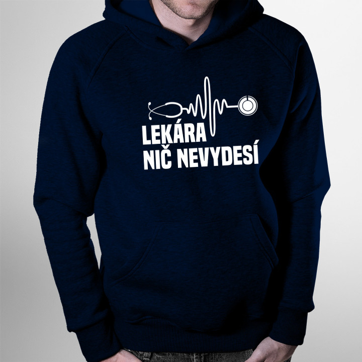Lekára nič nevydesí - Pánska a dámska mikina s kapucňou