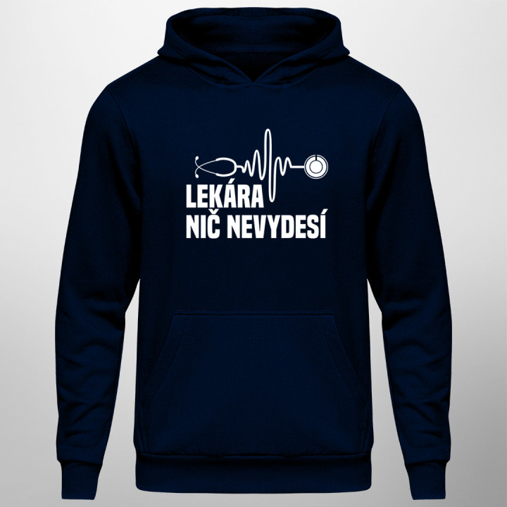 Lekára nič nevydesí - Pánska a dámska mikina s kapucňou
