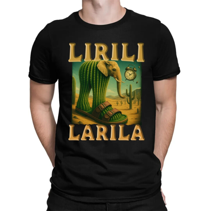 Lirili larila - Italian brainrot - pánske tričko s potlačou
