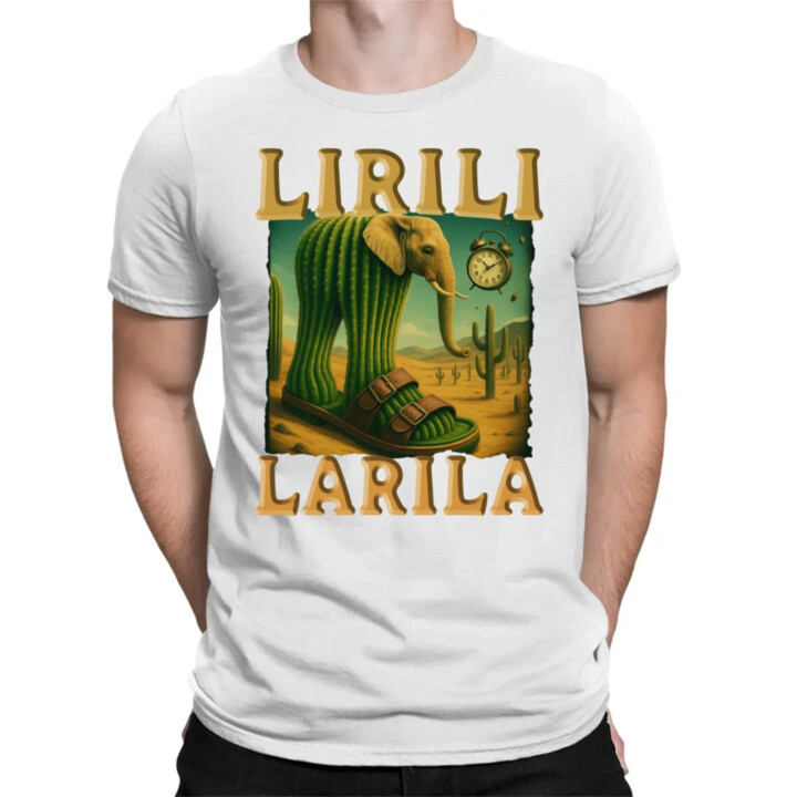 Lirili larila - Italian brainrot - pánske tričko s potlačou