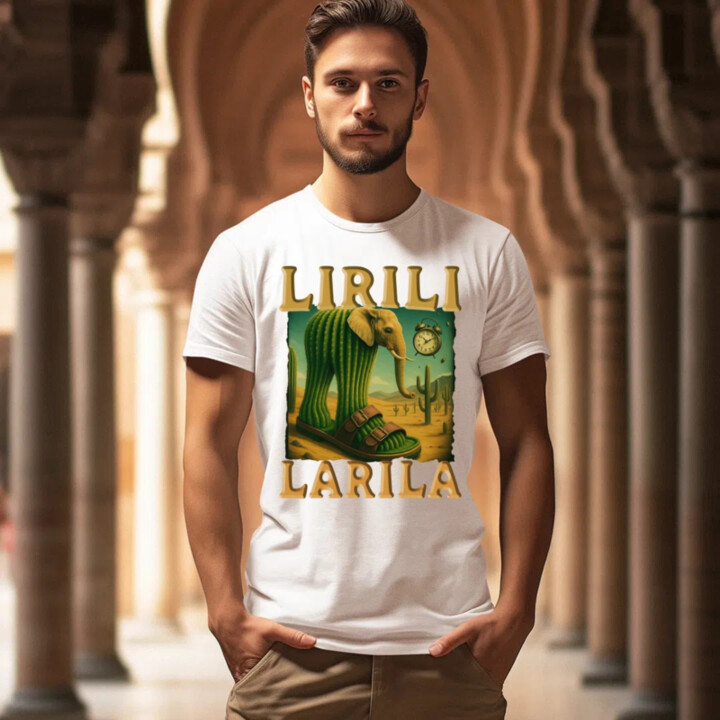 Lirili larila - Italian brainrot - pánske tričko s potlačou