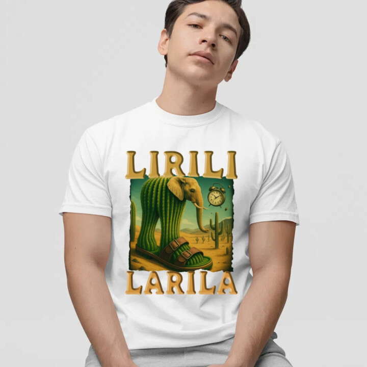 Lirili larila - Italian brainrot - pánske tričko s potlačou