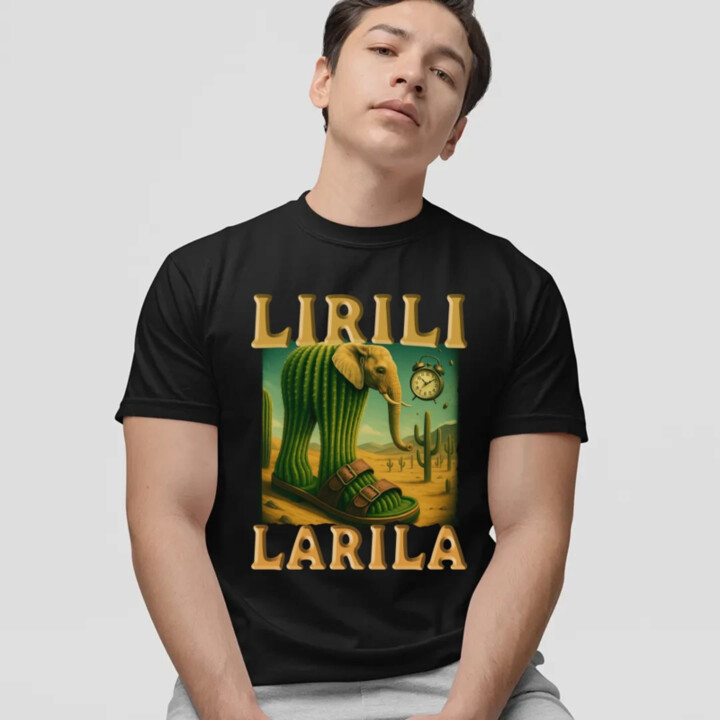Lirili larila - Italian brainrot - pánske tričko s potlačou