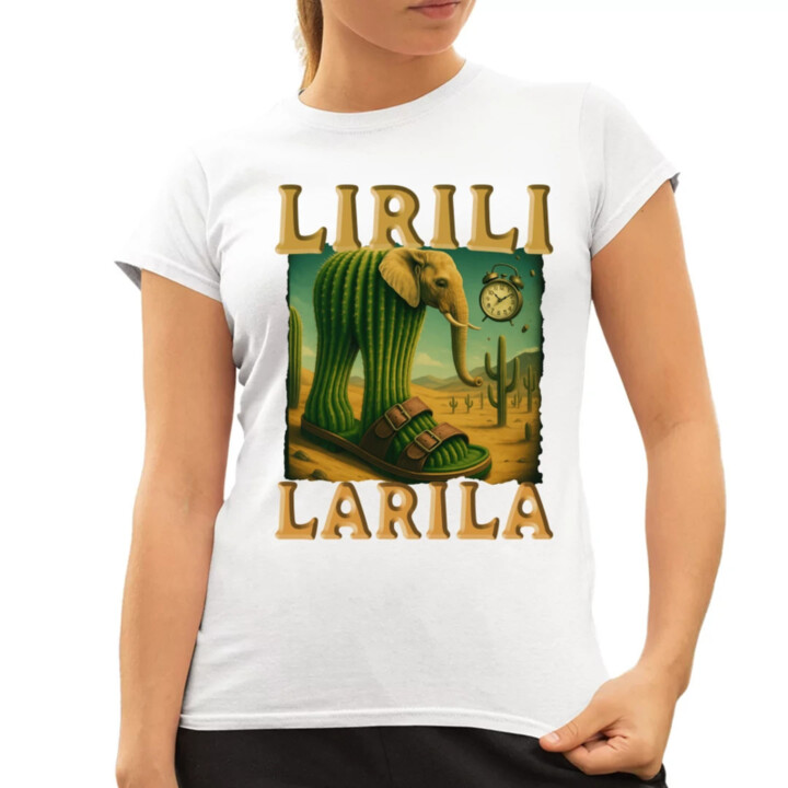 Lirili larila - Italian brainrot - dámske tričko s potlačou
