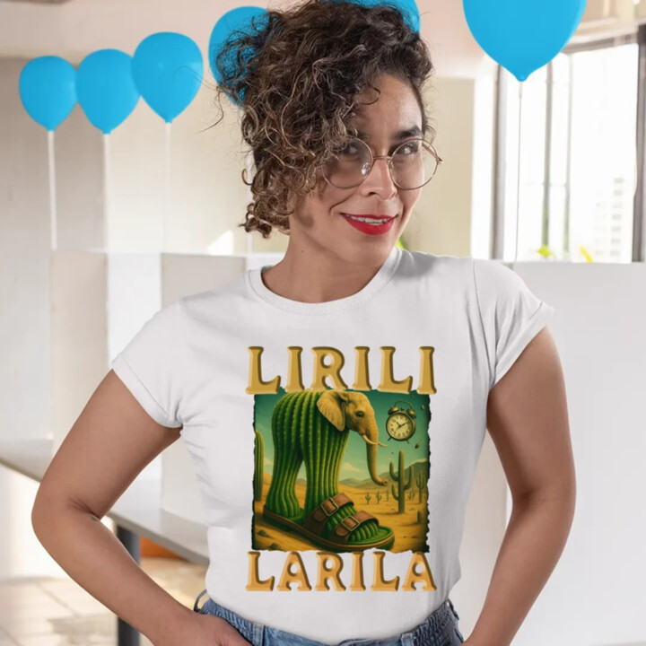 Lirili larila - Italian brainrot - dámske tričko s potlačou