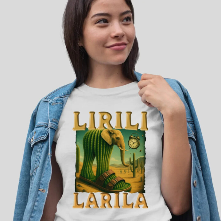 Lirili larila - Italian brainrot - dámske tričko s potlačou