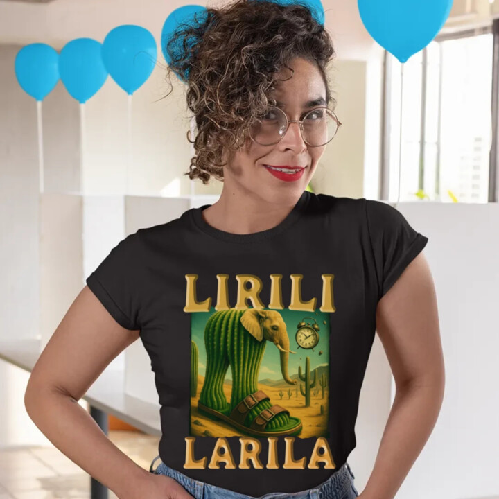 Lirili larila - Italian brainrot - dámske tričko s potlačou