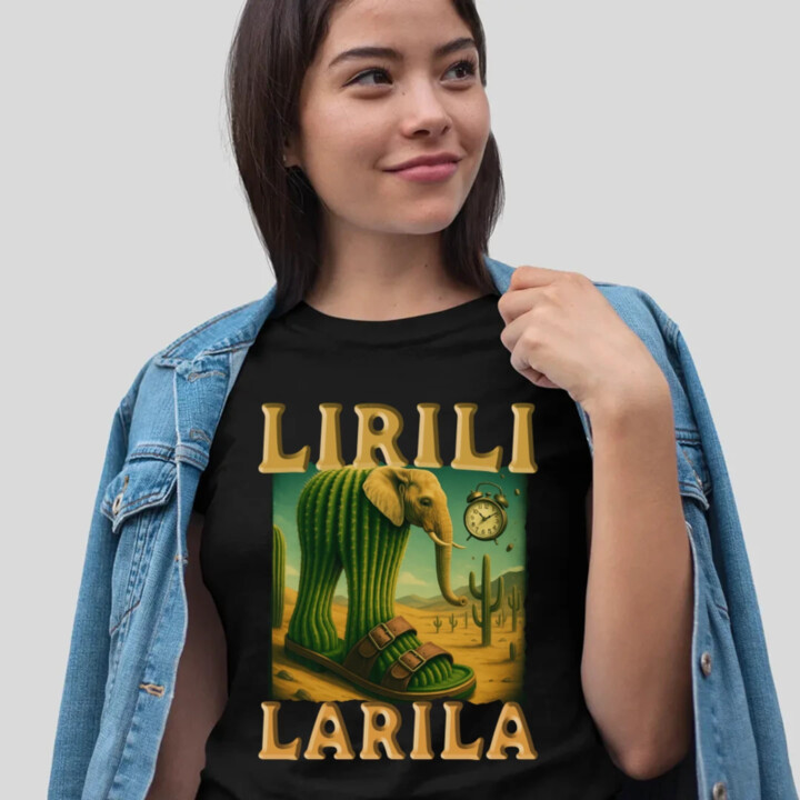 Lirili larila - Italian brainrot - dámske tričko s potlačou