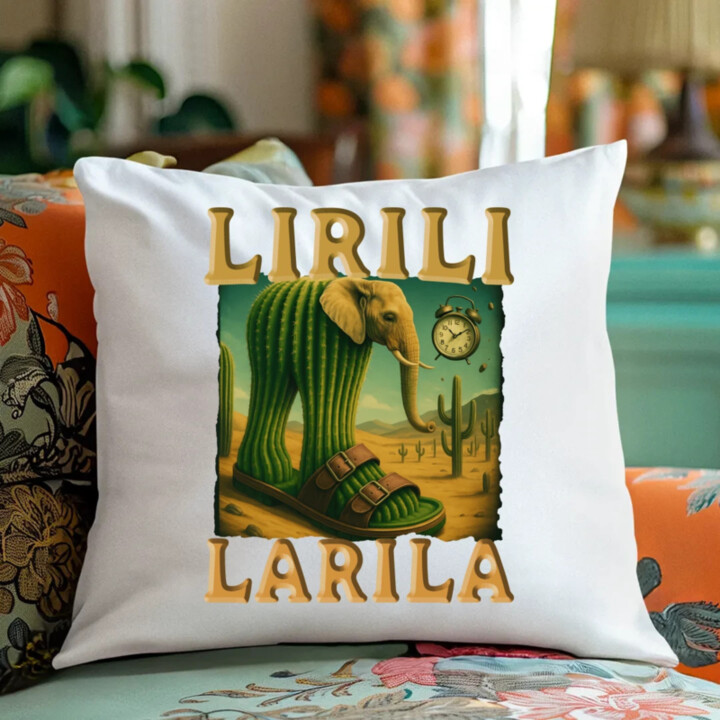 Lirili larila - Italian brainrot - vankúš s potlačou