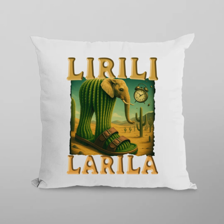 Lirili larila - Italian brainrot - vankúš s potlačou