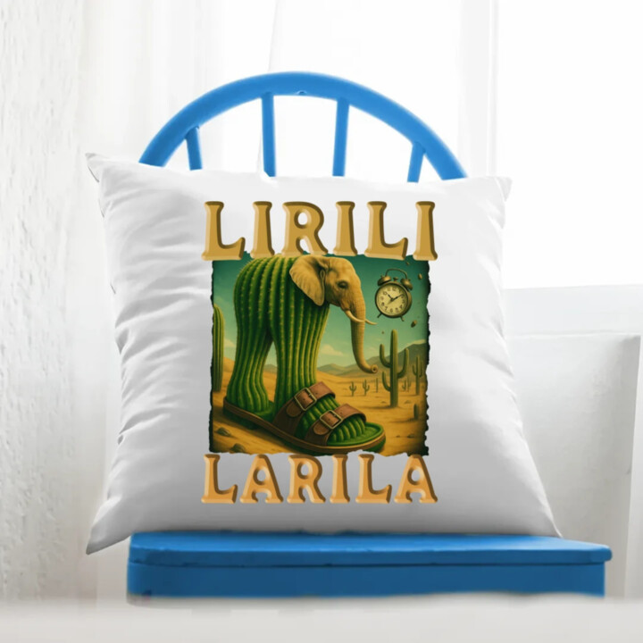Lirili larila - Italian brainrot - vankúš s potlačou