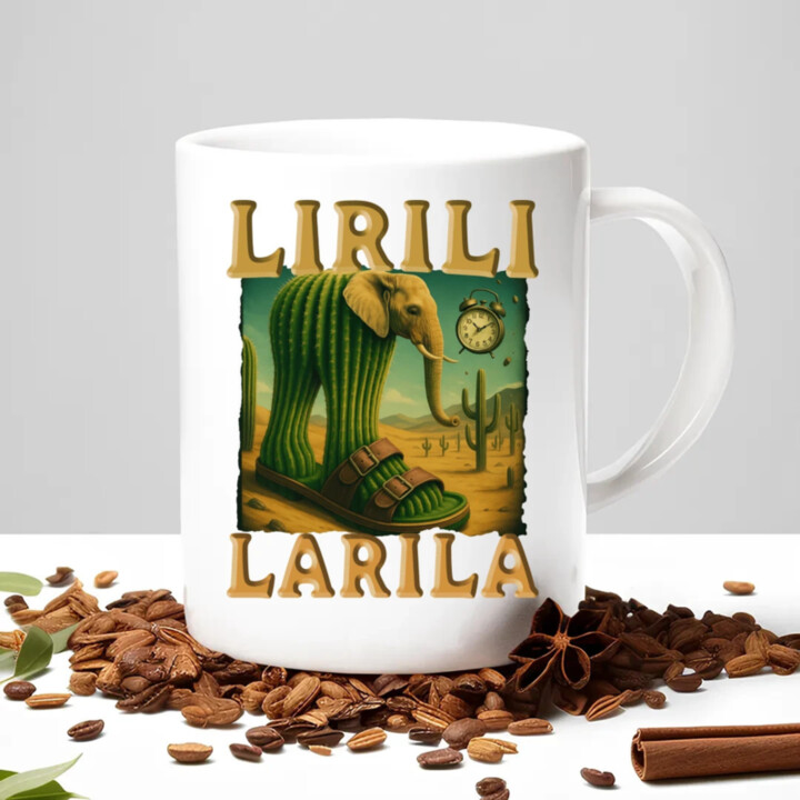 Lirili larila - Italian brainrot - keramický hrnček s potlačou