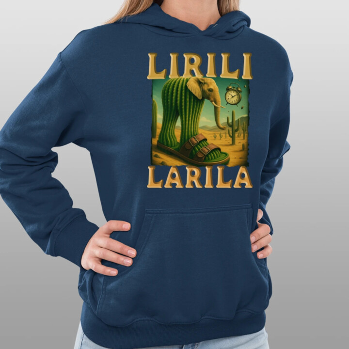 Lirili larila - Italian brainrot  - dámska mikina s potlačou