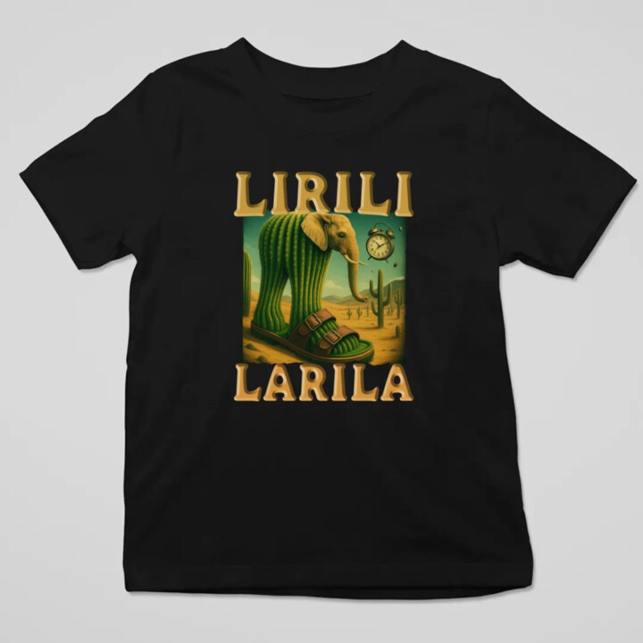 Lirili larila - Italian brainrot - detské tričko s potlačou