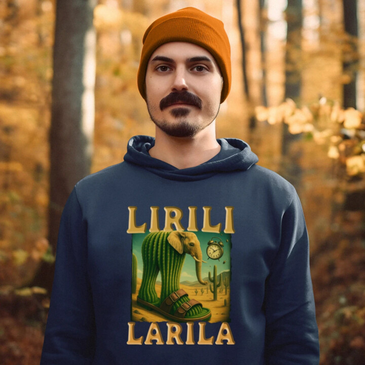 Lirili larila - Italian brainrot  - pánska mikina s potlačou
