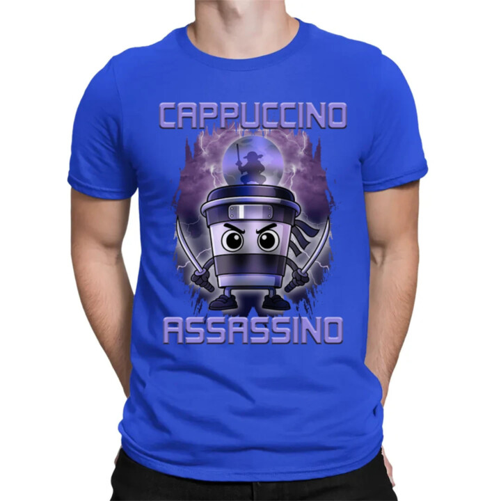 Cappuccino Assassino - Italian Brainrot - pánske tričko s potlačou