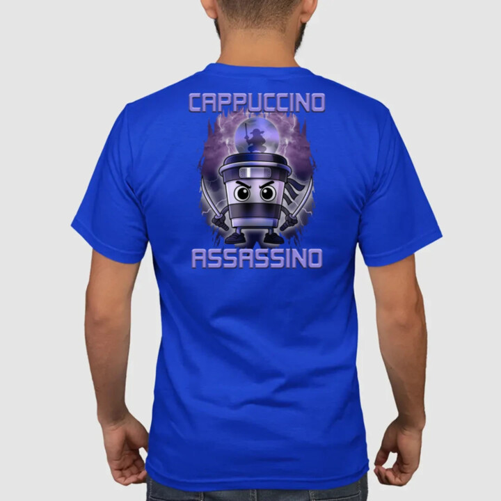 Cappuccino Assassino - Italian Brainrot - pánske tričko s potlačou