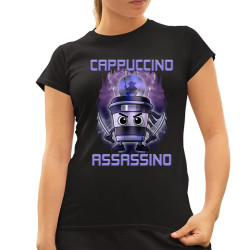Cappuccino Assassino - Italian Brainrot - dámske tričko s potlačou