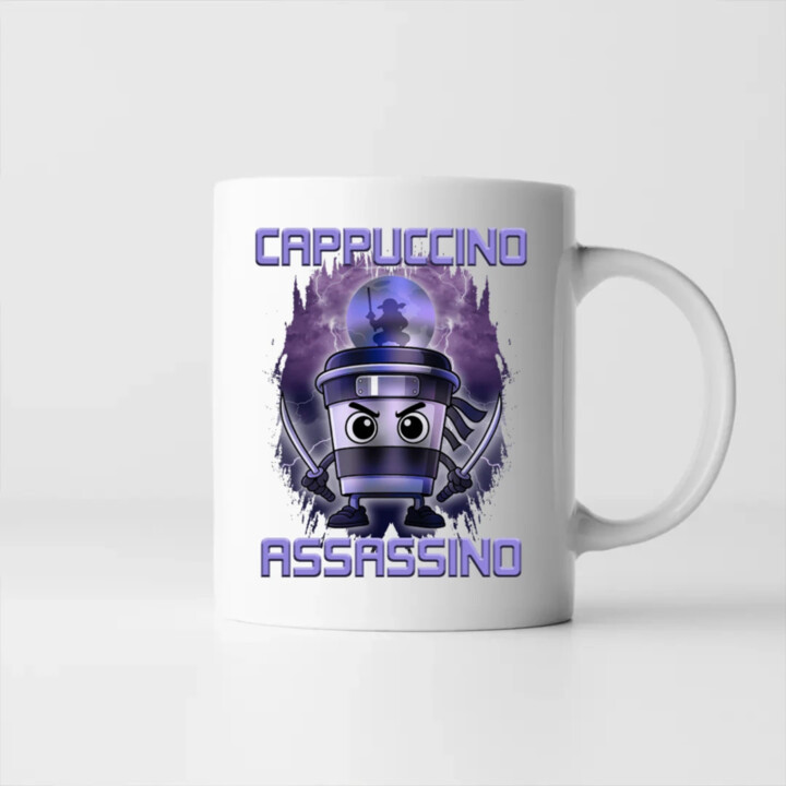 Cappuccino Assassino - Italian Brainrot - keramický hrnček s potlačou