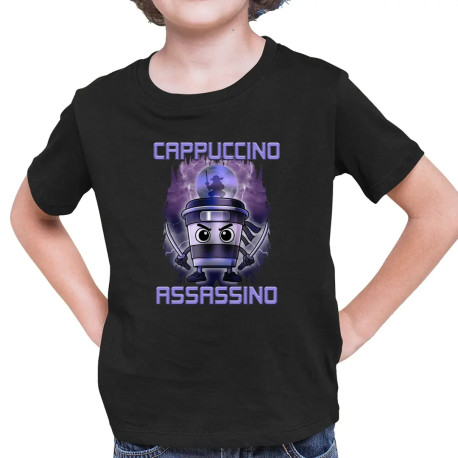 Cappuccino Assassino - Italian Brainrot - detské tričko s potlačou