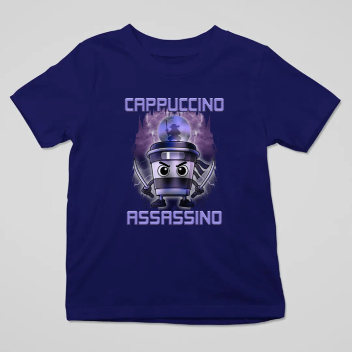 Cappuccino Assassino - Italian Brainrot - detské tričko s potlačou
