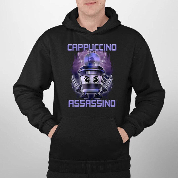 Cappuccino Assassino - Italian Brainrot  - pánska mikina s potlačou