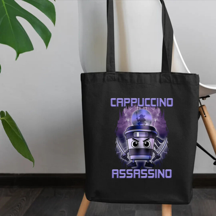 Cappuccino Assassino - Italian Brainrot - taška s potlačou