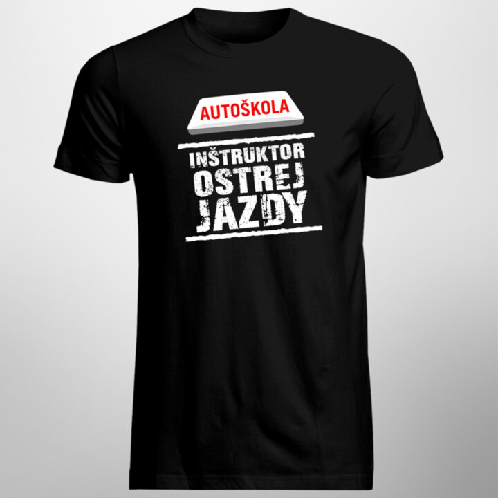 Inštruktor ostrej jazdy - pánske tričko s potlačou