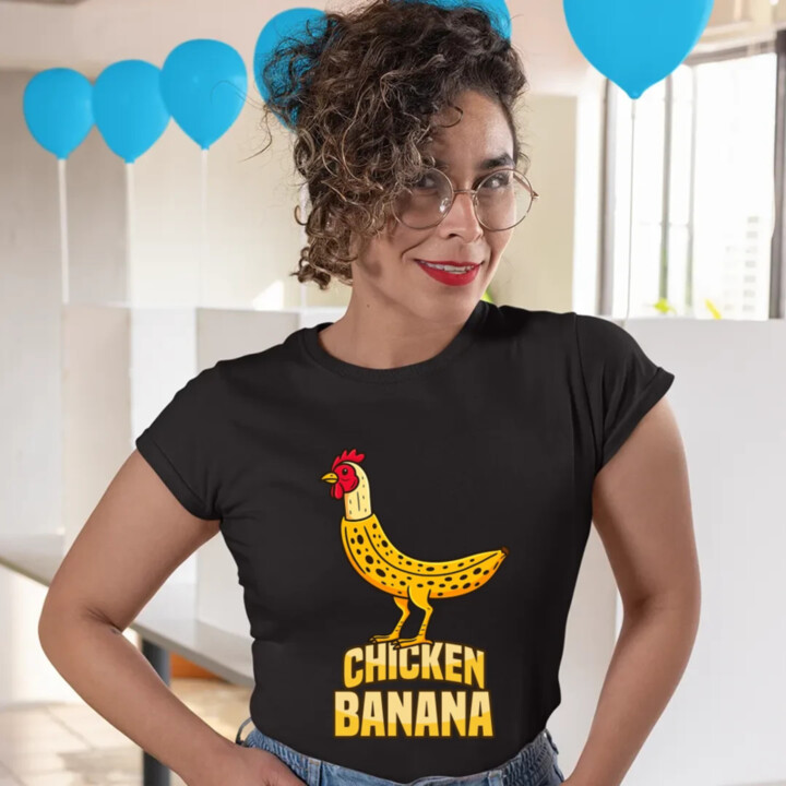 Chicken Banana - dámske tričko s potlačou