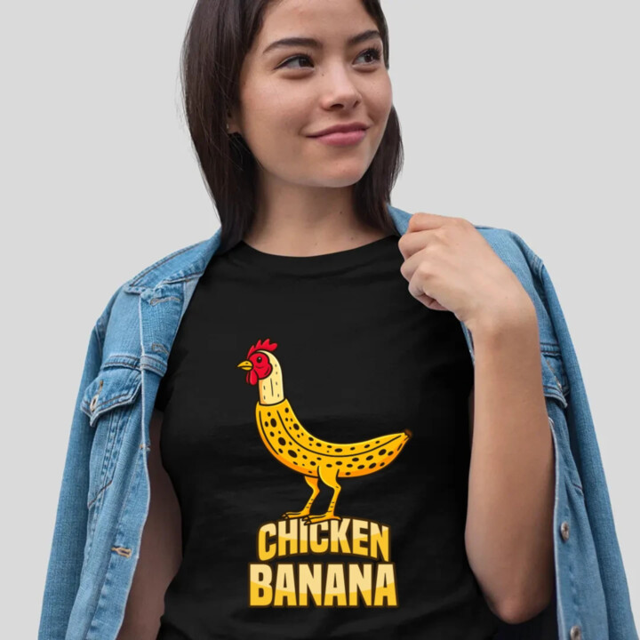 Chicken Banana - dámske tričko s potlačou
